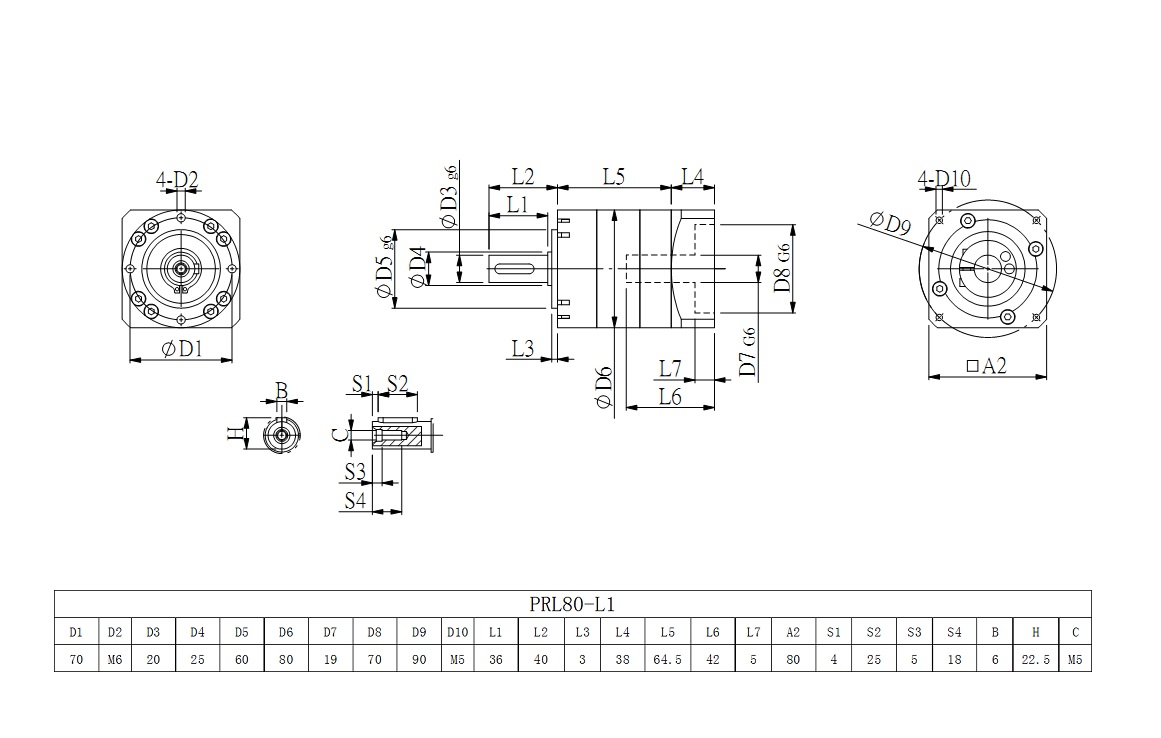 PRL80_L1系列图纸 PRL80_L1系列图纸
